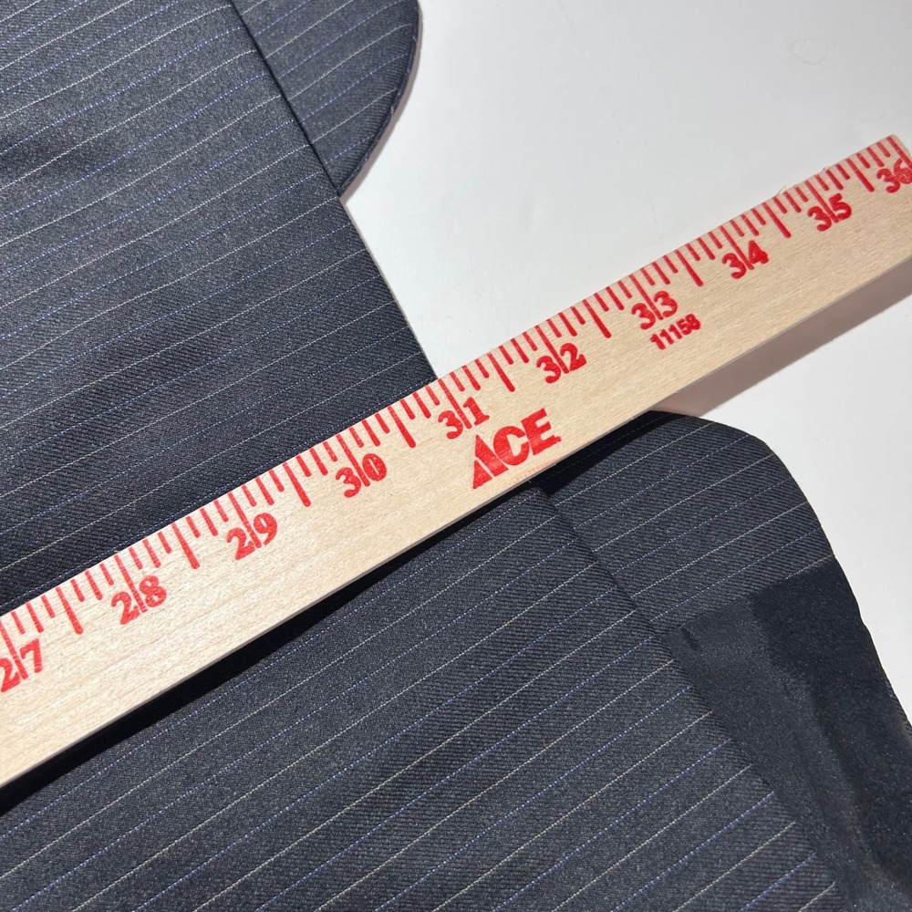 LRL Ralph Lauren 42S Suit 34x30 100% Wool Charcoal Pinstripe Two Button Vented - Picture 14 of 16